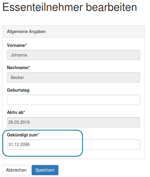 Kuendigungsmoeglichkeit im Kundenbereich